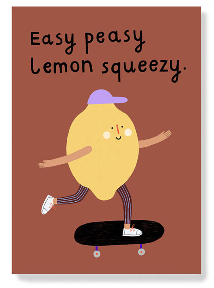 ''Easy Peasy Lemon Squeezy'' Postcard