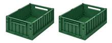 Load image into Gallery viewer, Weston Storage Box, 2 Pack, Small &#39;&#39;Garden Green&#39;&#39;
