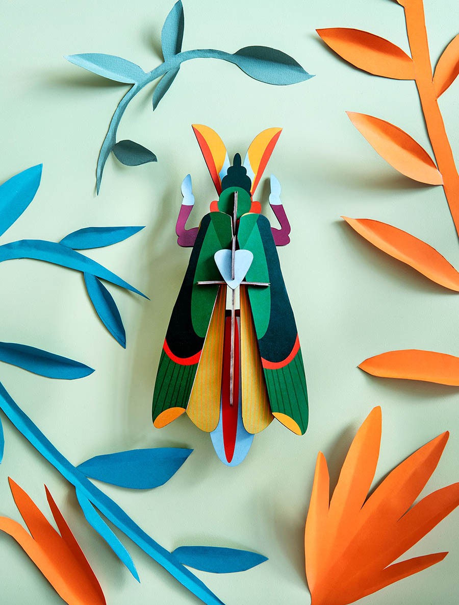 ''Grasshopper'' 3D Wall Hanging