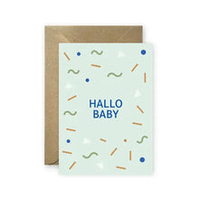 Load image into Gallery viewer, &#39;&#39;Hallo Baby&#39;&#39; Card, Mint
