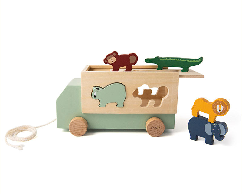 Wooden Animal Truck