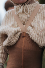 Lade das Bild in den Galerie-Viewer, Wollige Strumpfhose ohne Fuß &#39;&#39;Cappuccino Brown&#39;&#39;
