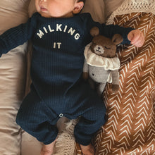 Load image into Gallery viewer, Organic Cotton Onesie &#39;&#39;Milking It&#39;&#39;

