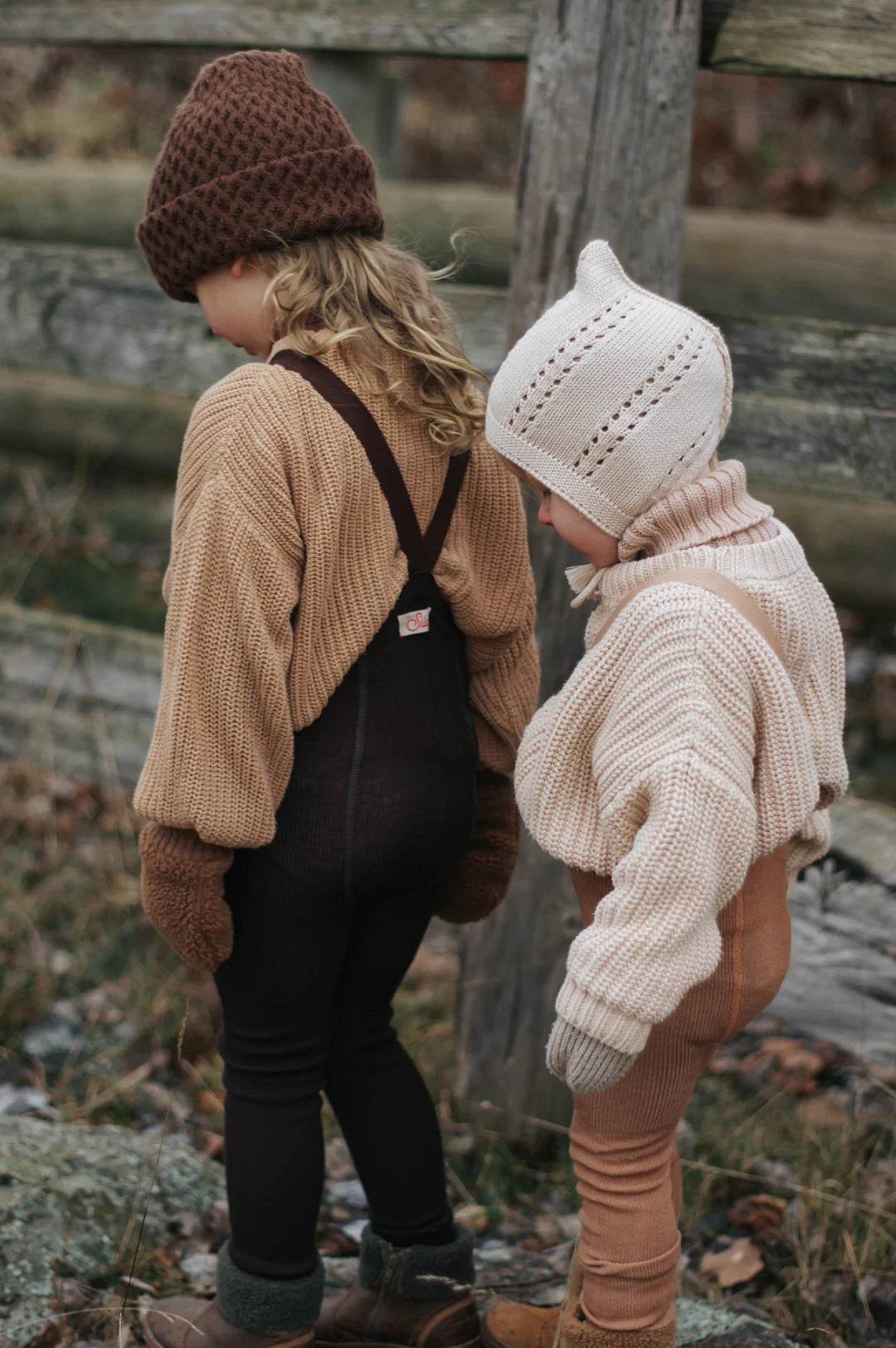 Wooly Footless Tights  ''Espresso Brown''