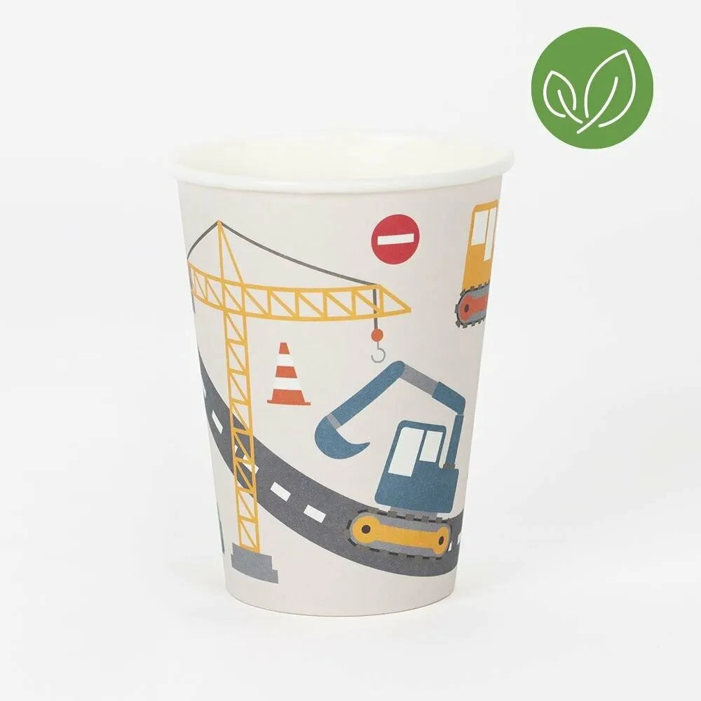 Paper Cups ''Construction'', Set of 8