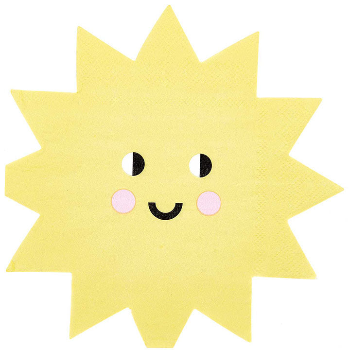 Party Serviettes ''Sun'' Set of 20