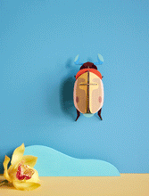 Load image into Gallery viewer, &#39;&#39;Lemon Fruit Beetle&#39;&#39; 3D Wall Hanging
