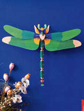 Load image into Gallery viewer, Studio Roof &#39;&#39;Giant Dragonfly, Green&#39;&#39; Wall Decoration
