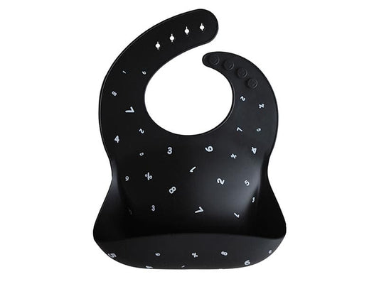 Lätzchen mit Auffangtasche ''Schwarze Zahlen''