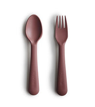 Load image into Gallery viewer, Cutlery Set Spoon and Fork &#39;&#39;Woodchuck&#39;&#39;
