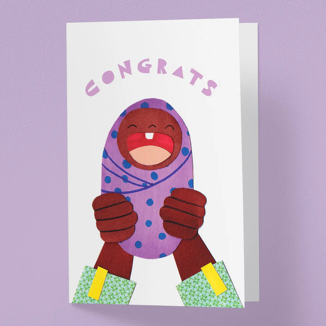 Greeting Card ''Congrats'' Lilac