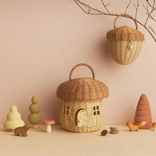 Load image into Gallery viewer, Mushroom Basket, Rattan
