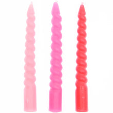 Load image into Gallery viewer, Spiral Candles &#39;&#39;Pink Mix&#39;&#39;, Set of 10
