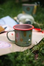 Load image into Gallery viewer, Enamel Mug &#39;‘Acorn, Map Green&#39;&#39;
