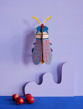 Load image into Gallery viewer, &#39;&#39;Striped Wing Beetle&#39;&#39; 3D Wall Hanging
