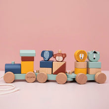 Load image into Gallery viewer, Wooden Animal Train
